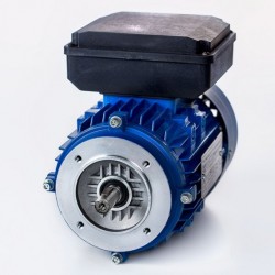 Motor eléctrico monofásico con condensador permanente 0.09kw/0.12CV, 3000 rpm, 56B14 (ØEje motor 9 mm, ØBrida 80 mm) 220V, IP55, IE2